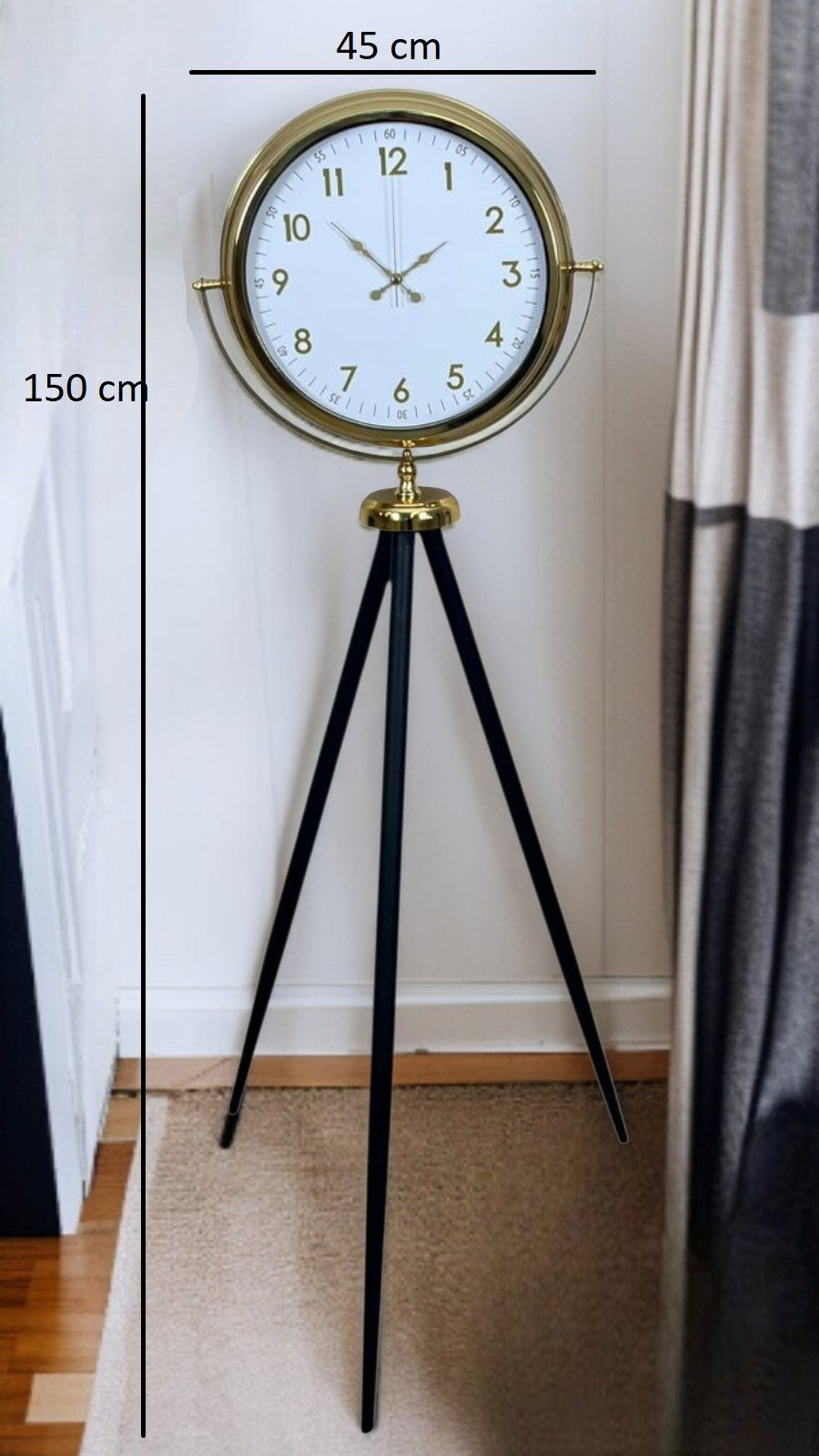 Heritage Gold Zarif Tripod Ayaklı Saat