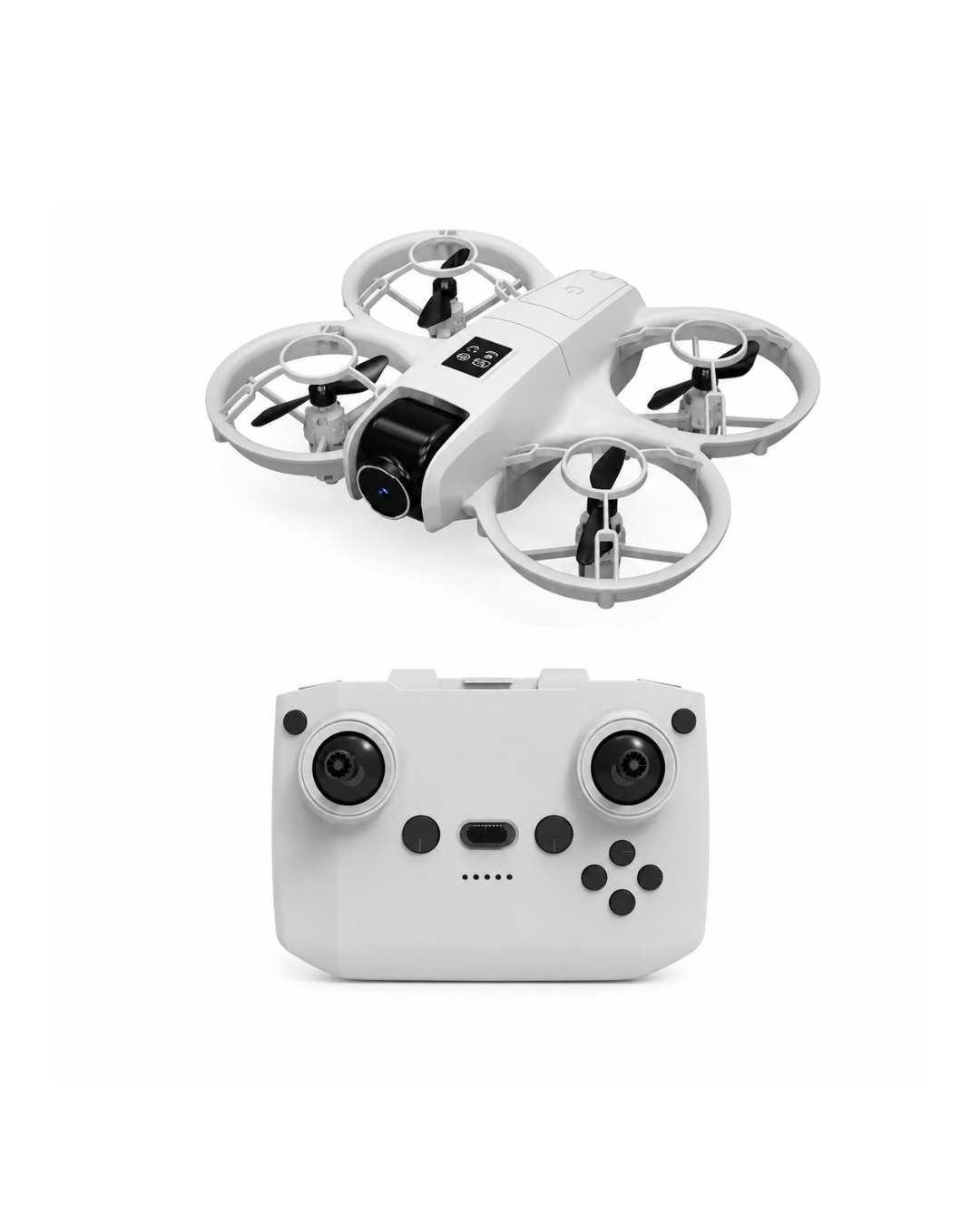 Işıklı Mini Drone Uzun Şarj Süreli ve Yedek Pervane Setli