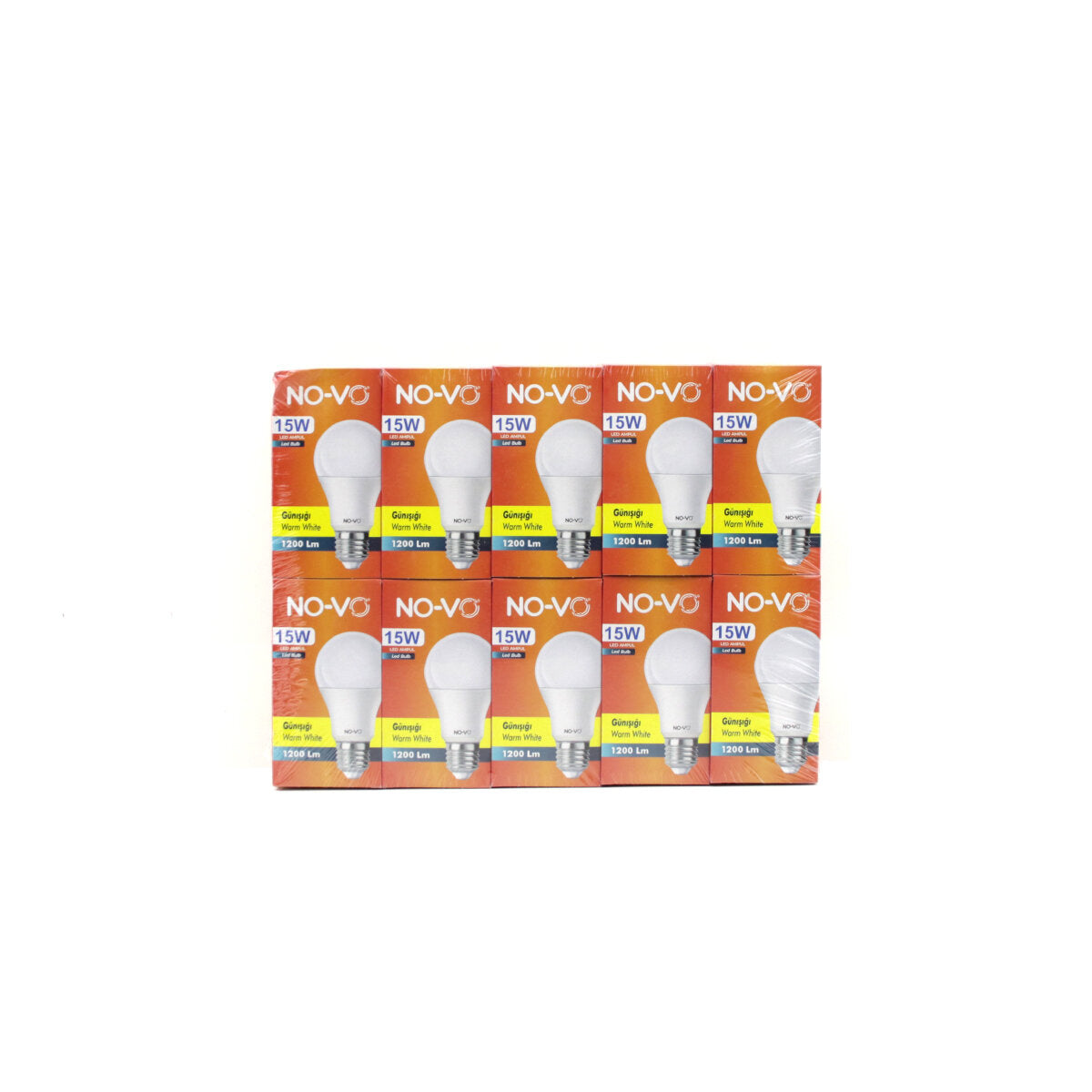 10 ADET 15W GÜN IŞIK LED AMPUL 1200LM 3000K 15.000 SAAT ÖMÜR (5643)
