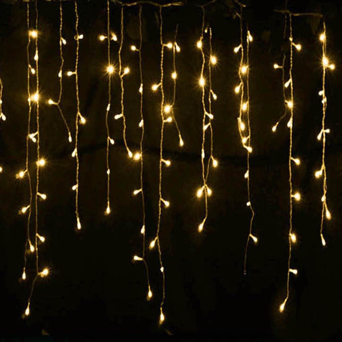 8 Fonksiyonlu 16 Saçaklı Perde Led 3 x 1 (Günışığı) (5643)