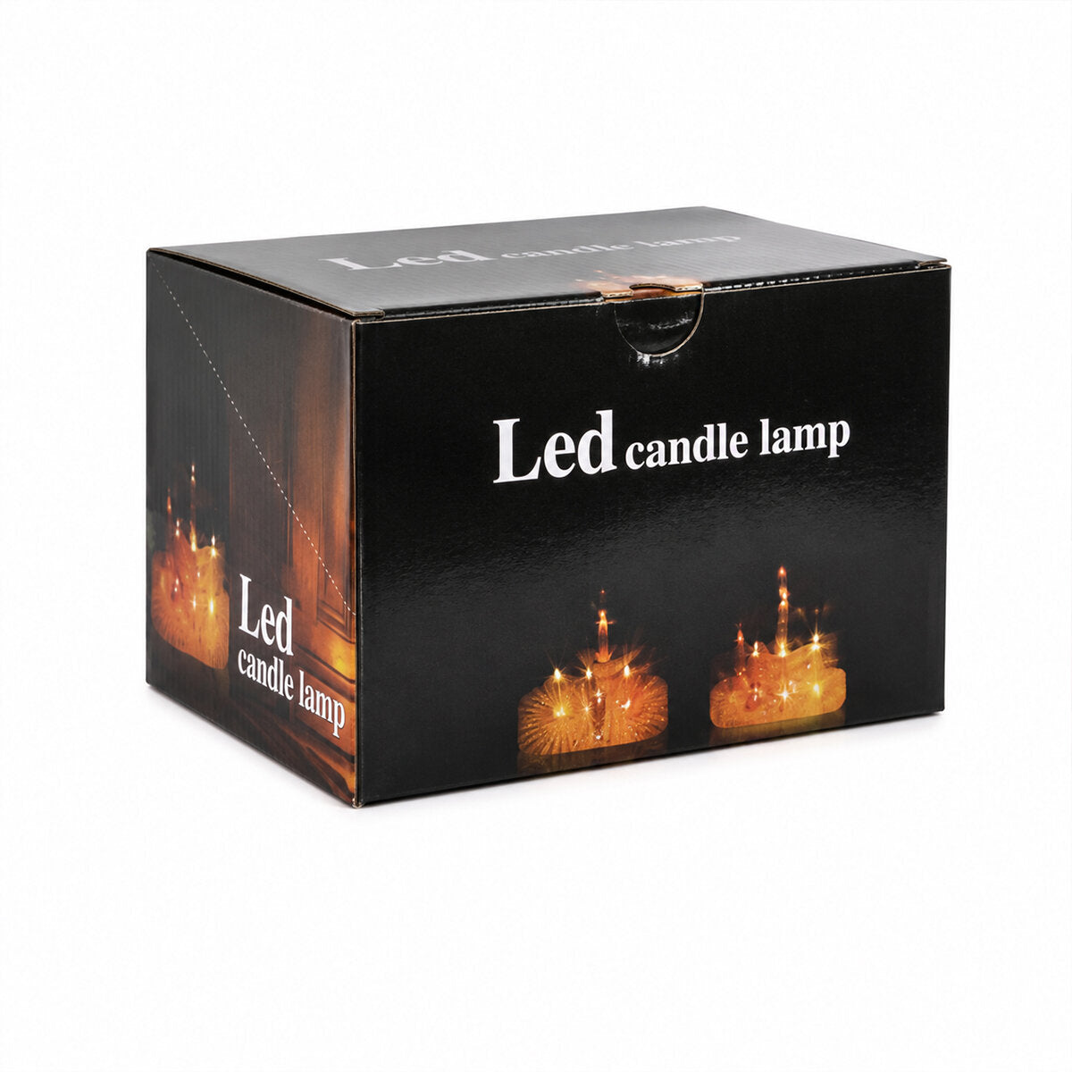 12 ADET LED CANDLE KAMP BÜYÜK BOY= ÇAP:5CM - Y: 16CM PİLLİ LED MUM MİKA KRİSTAL PLASTİK YAKUT-13637 (5643)