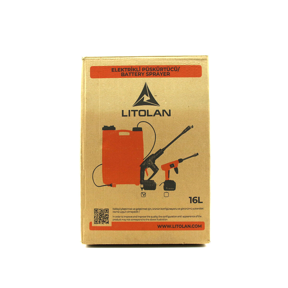 16LT ELEKTİRİKLİ OTO - ARAÇ YIKAMA TABANCASI - POMPASI PÜSKÜRTÜCÜ 4.8V EWASHER (5643)