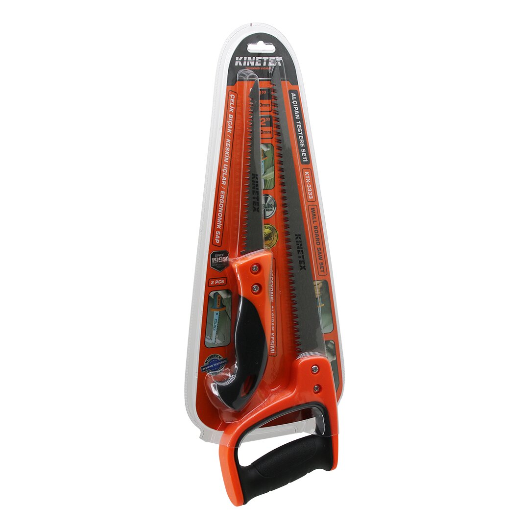 2 PCS ALÇIPAN TESTERE SET PROFESYONEL 7 İNÇ- 170MM - 12 İNÇ- 300MM ÇELİK BIÇAK - ERGONOMİK SAP (5643)