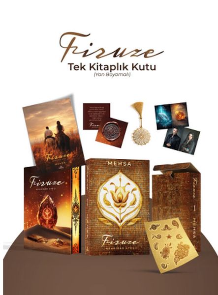 Firuze 1 Kehribar Ateşi – Tek Kitaplık Kutu Yan Boyamalı