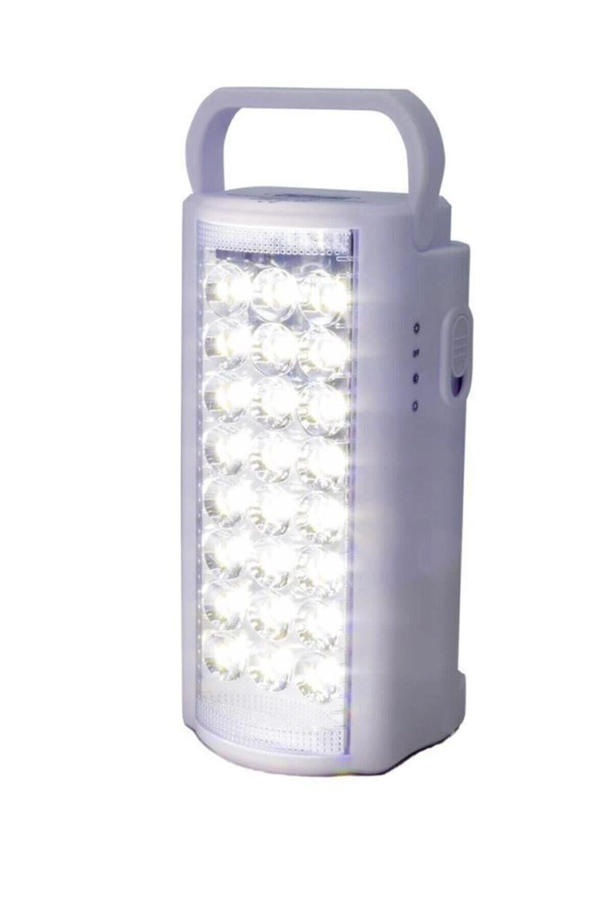 24 Büyük Ledli 80 Saat Yanan Powerbank Özellikli Akülü Led Işıldak