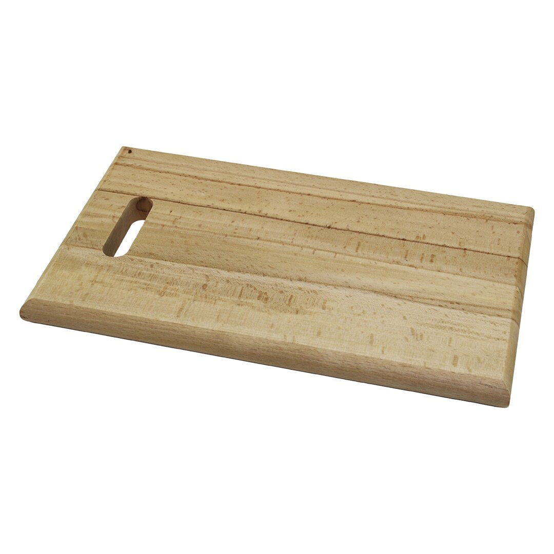25X40CM KALIN=2.5CM AHŞAP KESİM PANOSU - ET TAHTASI EL GEÇMELİ KULP (5643)