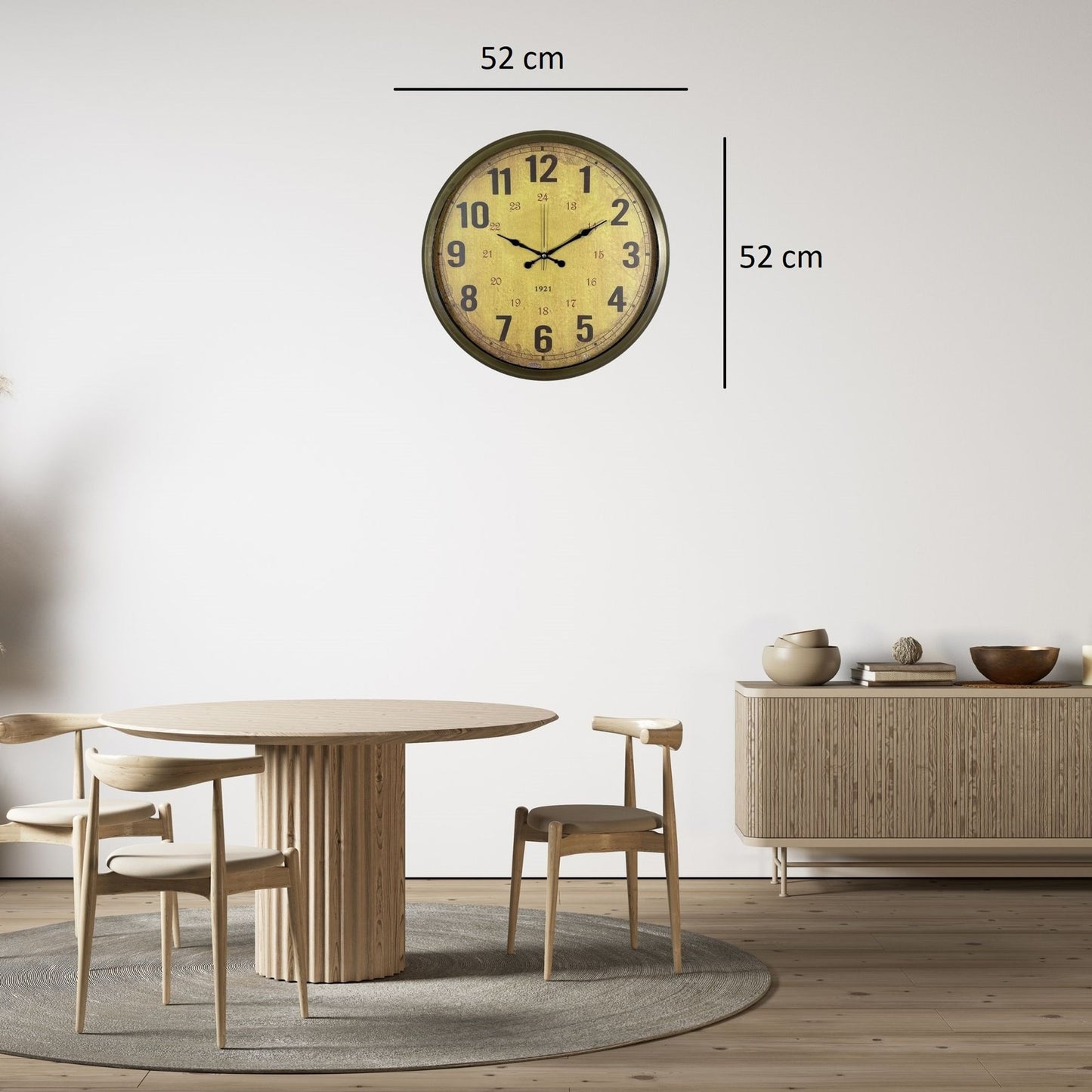 Vintage Heritage 52 x 52 Cm Duvar Saati