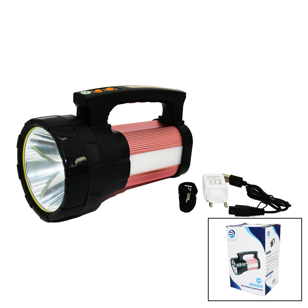 2İN1 15W COB LED - 28LED ŞARJLI EL FENERİ - PROJEKTÖR1000MT- POWERBANK - SU GEÇİRMEZ (5643)