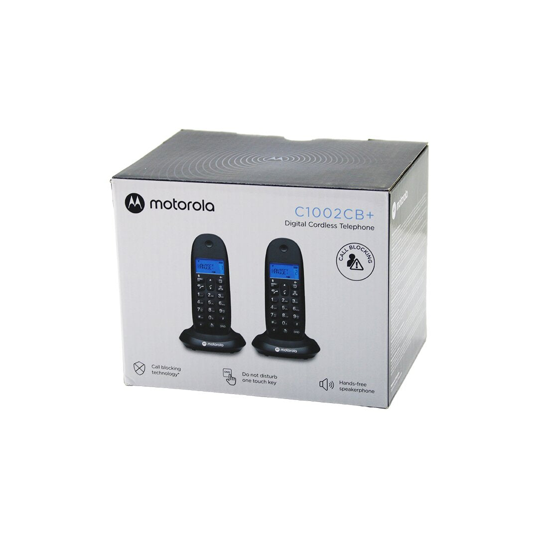 2PCS SİYAH DİJİTAL KABLOSUZ - TELSİZ TELEFON ARAYAN NO GÖRME 50 HAFIZA C-1002CB (5643)
