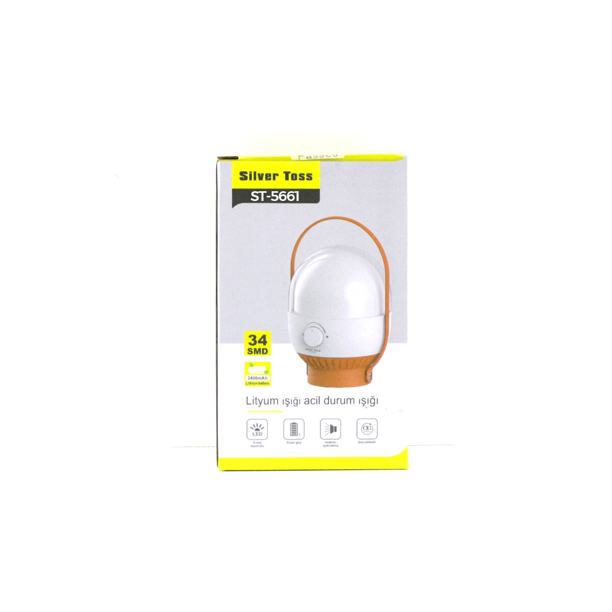 34 LED KAMP LAMBASI - FENER USB ŞARJLI AYARLANABİLİR IŞIK 4.8W - 2400mAh ST-5661 (5643)