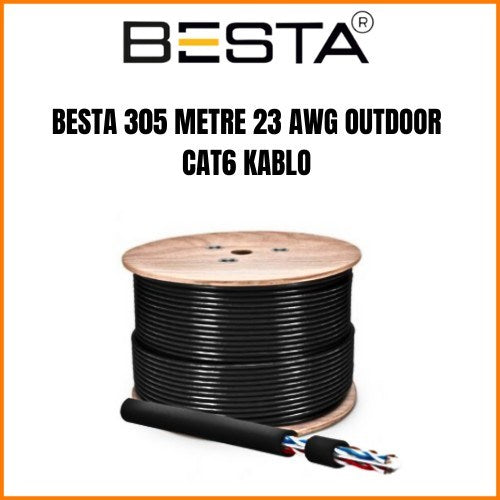 305 METRE 23 AWG OUTDOOR CAT6 KABLO