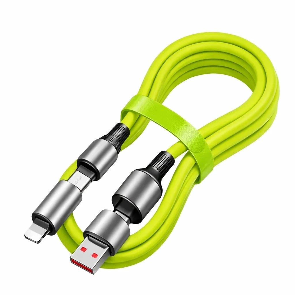 4-in-1 240W PD Hızlı Şarj Kablosu – Type-C Lightning Destekli PL-8632 (5643)