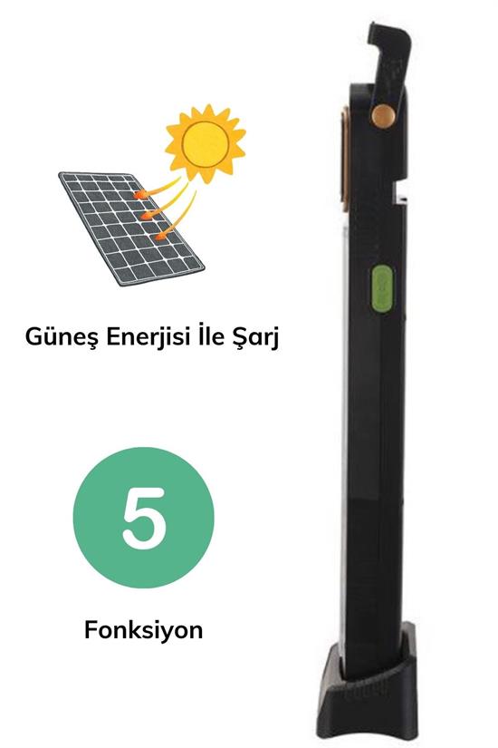 5 Fonksiyonlu Güneş Enerjisi İle Şarj Olabilen 48 Ledli Işıldak,Aydınlatma PR-3838 (5643)