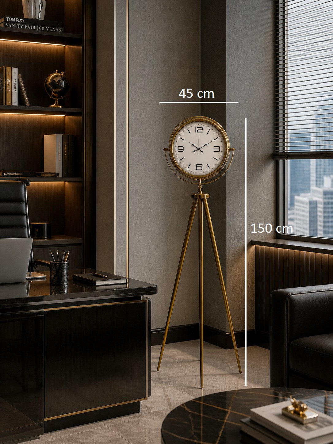 Aurora Gold Ayaklı Tripod Saat