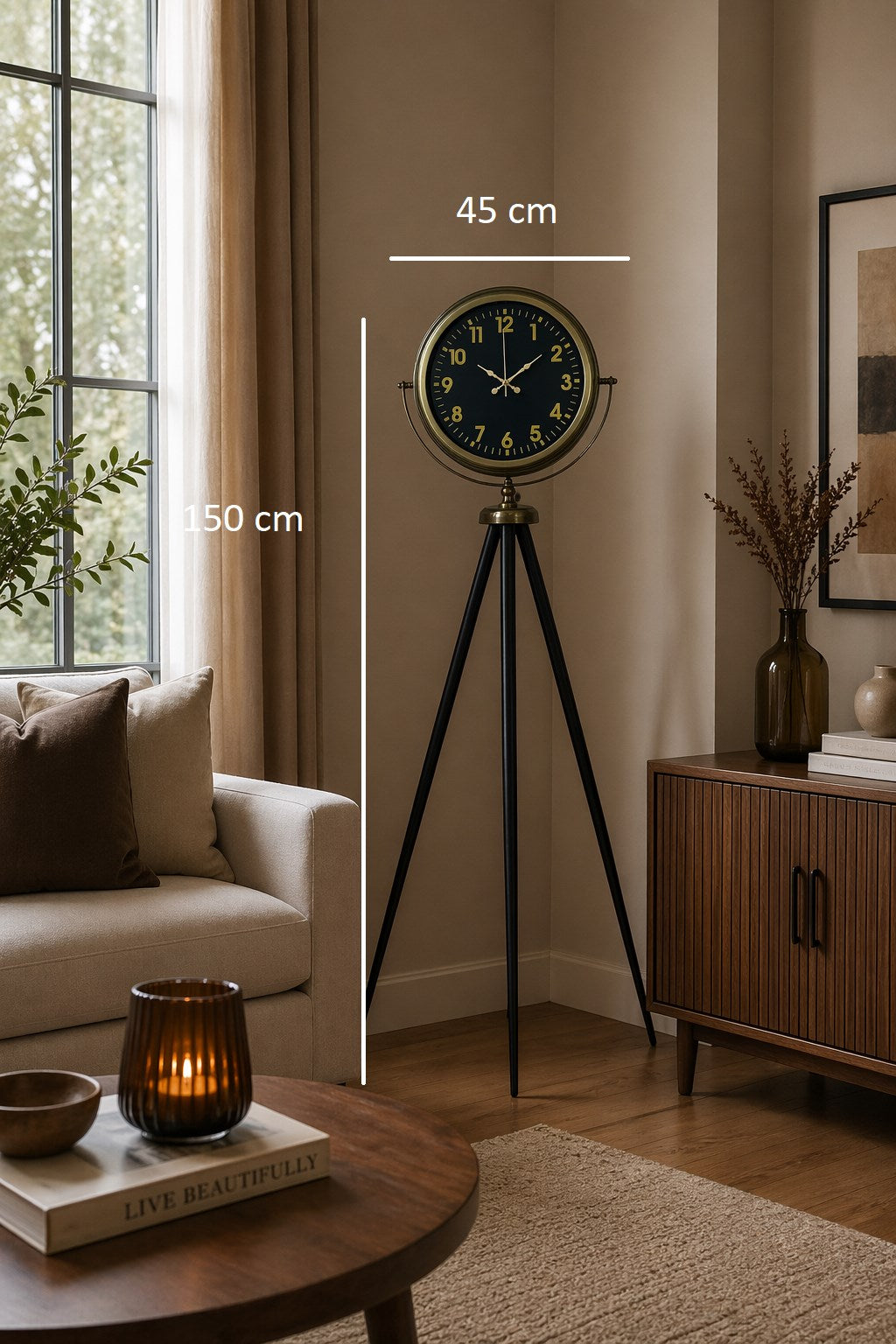 Black Legacy Eskitme Tripod Ayaklı Saat
