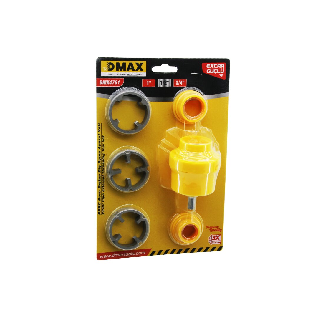 6PCS PLASTİK SU BORUSU DIŞ DİŞ AÇMA MATKAP UCU 1 - 1/2 - 3/4 (5643)