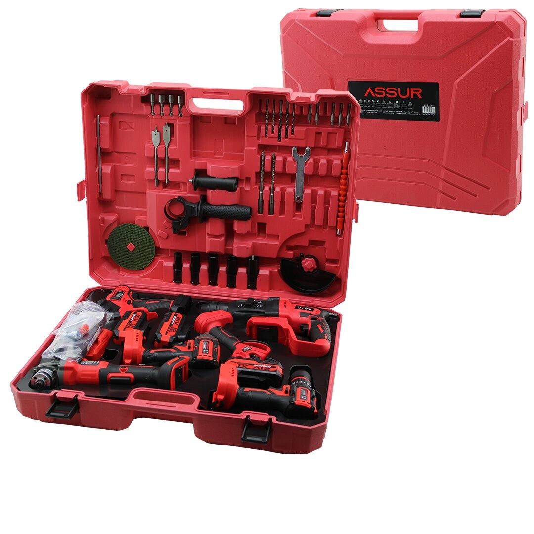 6pcs Usta Elektrikli Alet Seti Şarjlı 21v Spral Taşlama Hilti Bağ Makas Somun Sökme