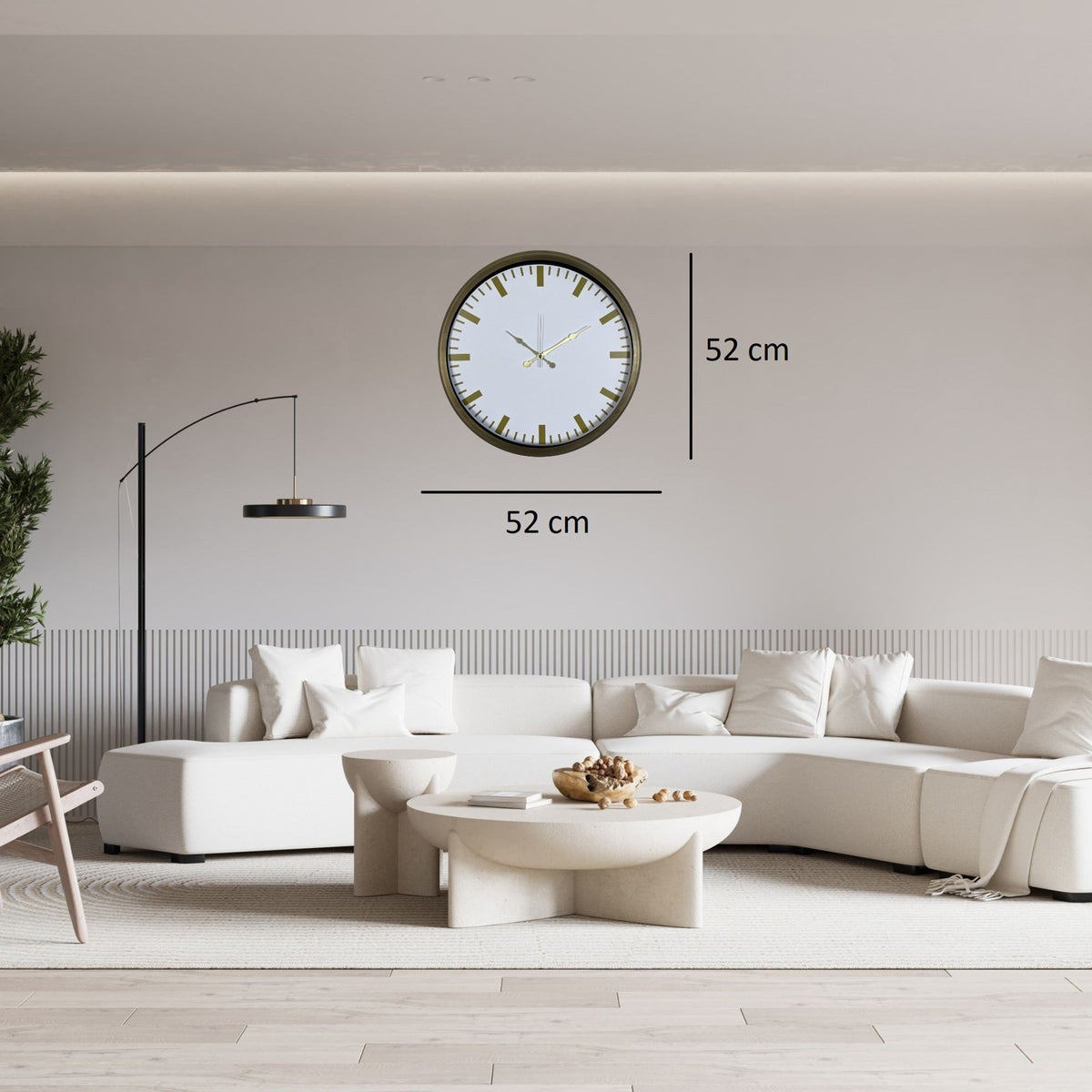 Eskitme Harmoney 52 x 52 Cm Duvar Saati