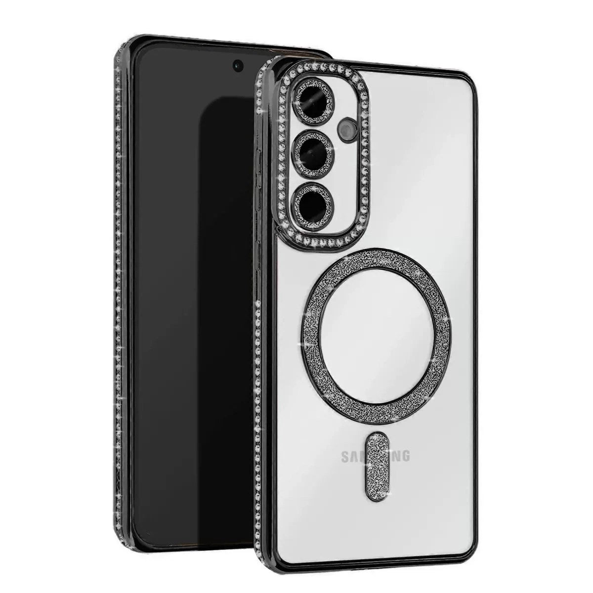 Samsung Galaxy S25 FE Joke Simli Magneticsafe Kılıf - Siyah