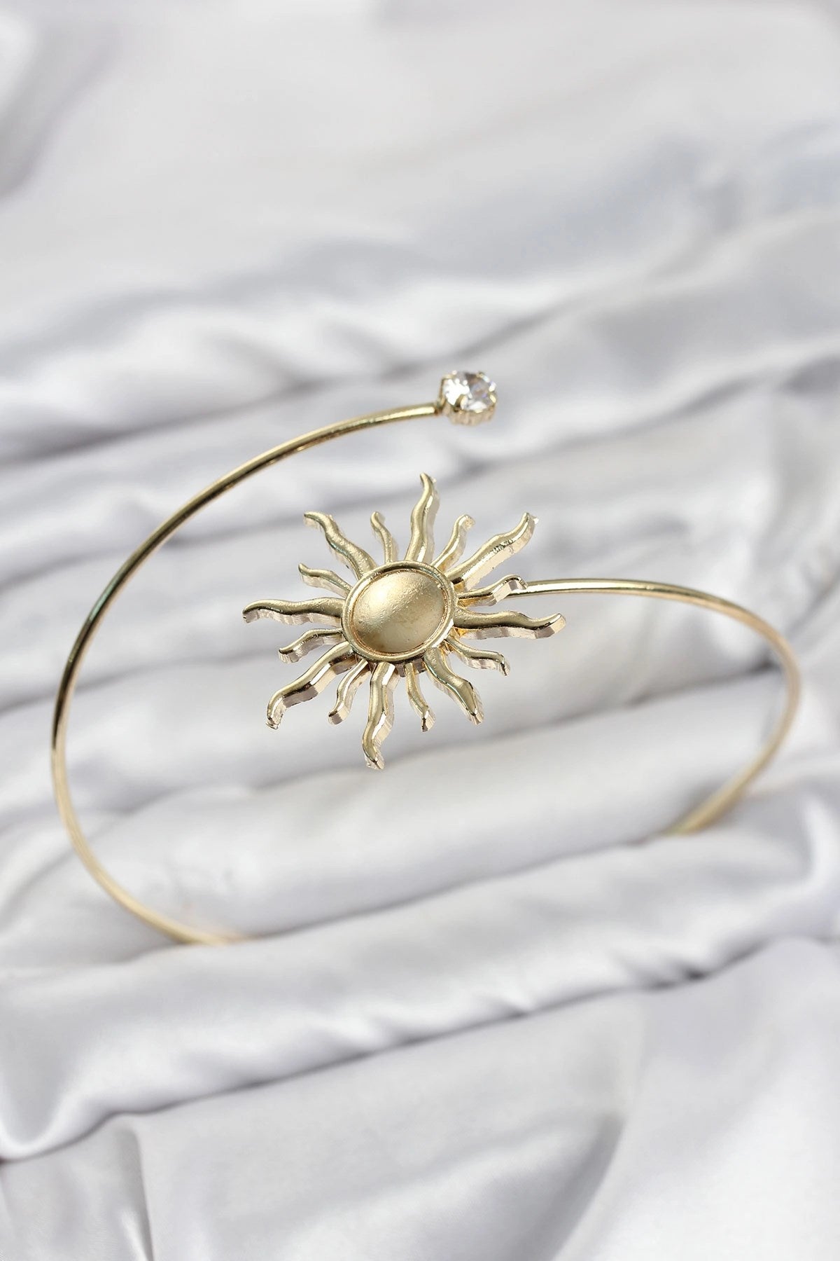 Pazu Bileklik Gold Renk Pirinç Güneş Model