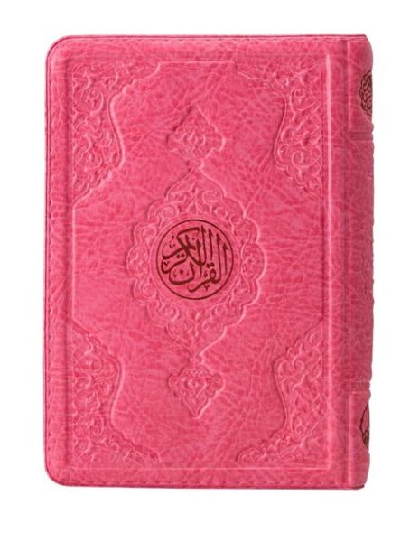 2 Renkli Pembe Hafız Boy Kur'an-I Kerim Kılıflı 2 Renkli Kuranı Kerimler