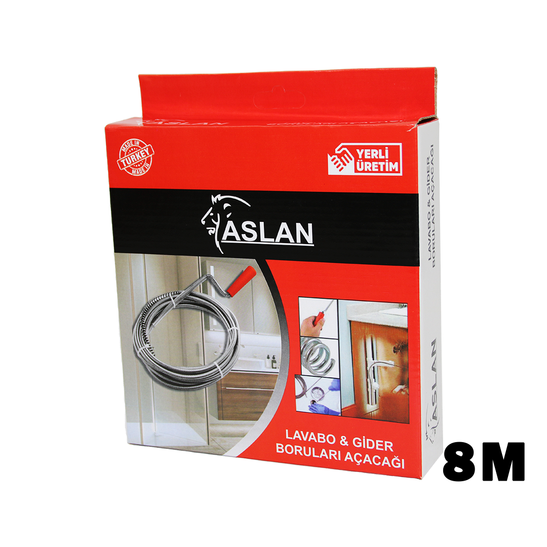 8MT SUSTA SPRAL LAVABO - GİDER AÇAR (5643)