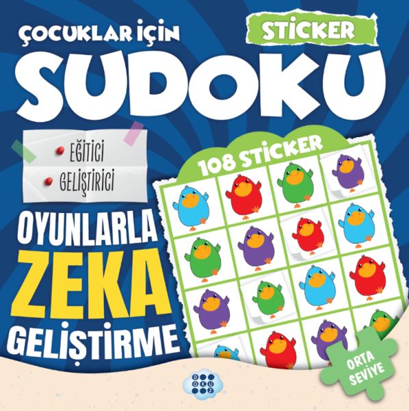 Çocuklar için Sudoku - Sticker Hediyeli Orta Seviye 3