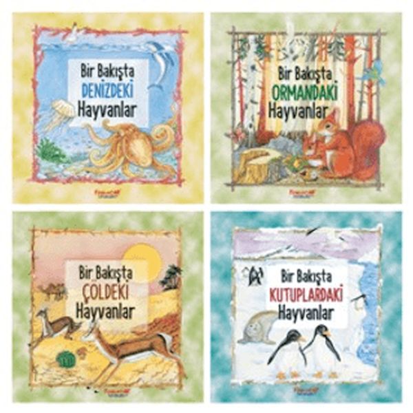 Bir Bakışta Hayvanlar Serisi (4 Kitap)