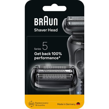 Braun 54B Tıraş Makinesi Yedek Başlığı Series 5 İçin Siyah Renk Kolay Temizlik ve Uzun