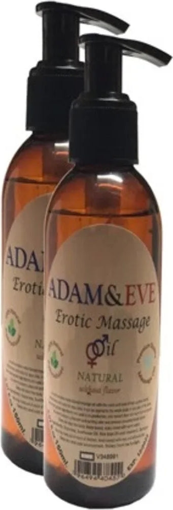 Adam&eerkeklere Kadınlara Özel Sade Vücut Masaj Yağı Pure Edible Massage Oil 125ML 2 Adet