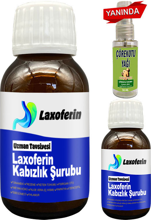 Laxoferin Şurup - 2 Şişe + Çörek Otu Yağı / Bay Bayan 50 ml Şurup
