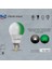 Renkli LED Ampül, Beyaz-Yeşil 9+2 Watt, Modern