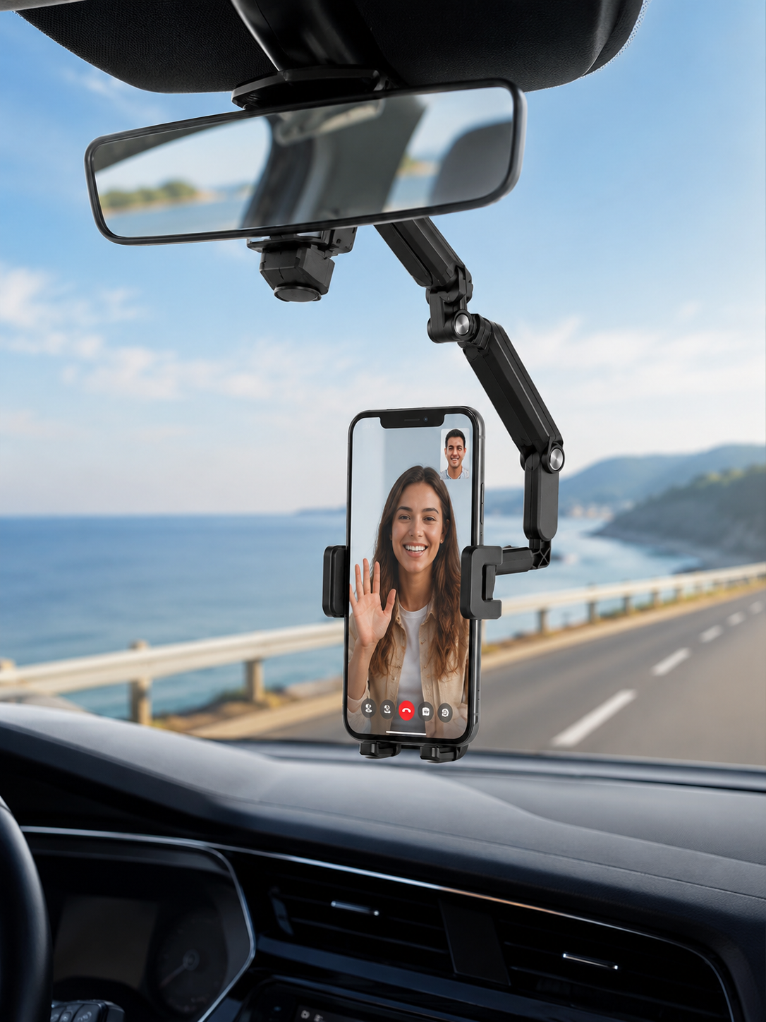 Araç Dikiz Aynası Telefon Tutucu Navigasyon Kullanımına Uygun Telefon Standı
