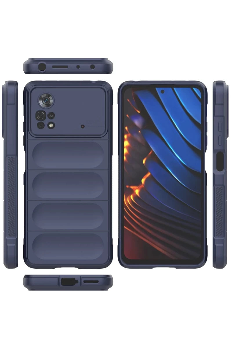 Poco X4 Pro 5G Kılıf Optimum Silikon - Lacivert