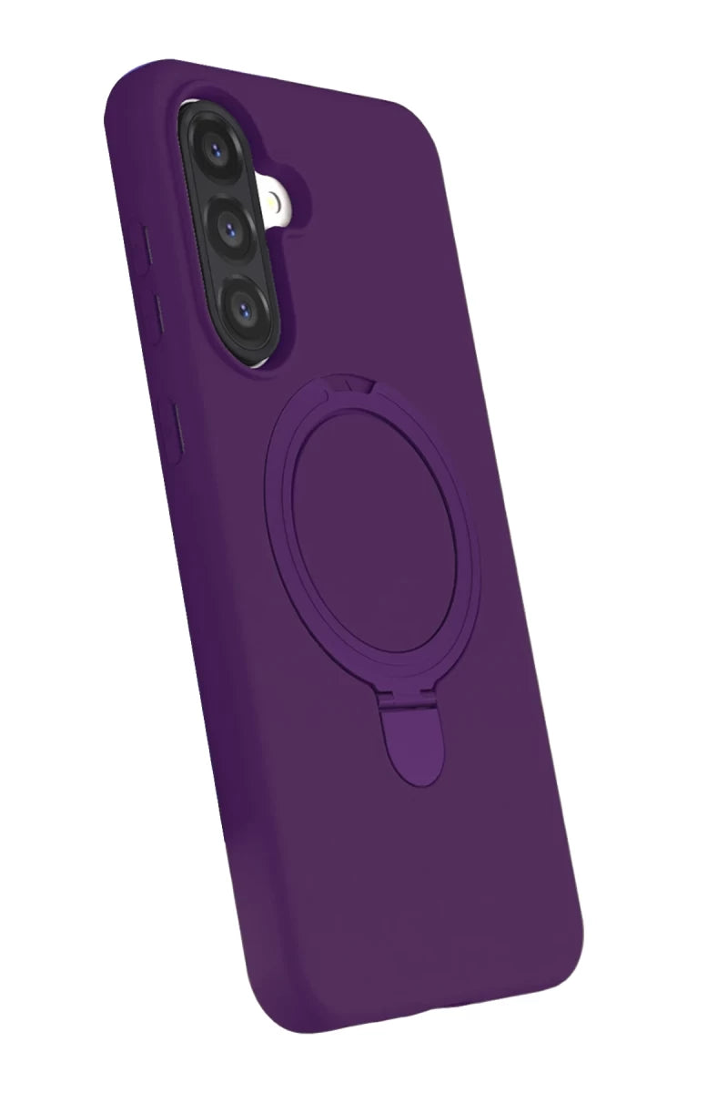 Galaxy A26 Regal Magsafe Standlı Kapak - Derin Mor