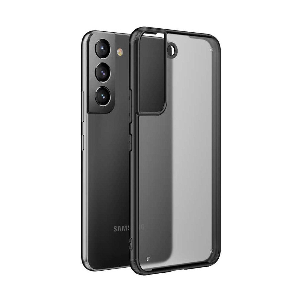 Case 4U S22 Plus Uyumlu Kılıf Ultra Darbe Koruyucu Arkası Buzlu Silikon Volks Arka Kapak