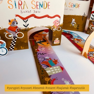 Sıra Sende Oyunu - Bisiklet Yarışı Temalı Kitap ve Oyun Seti