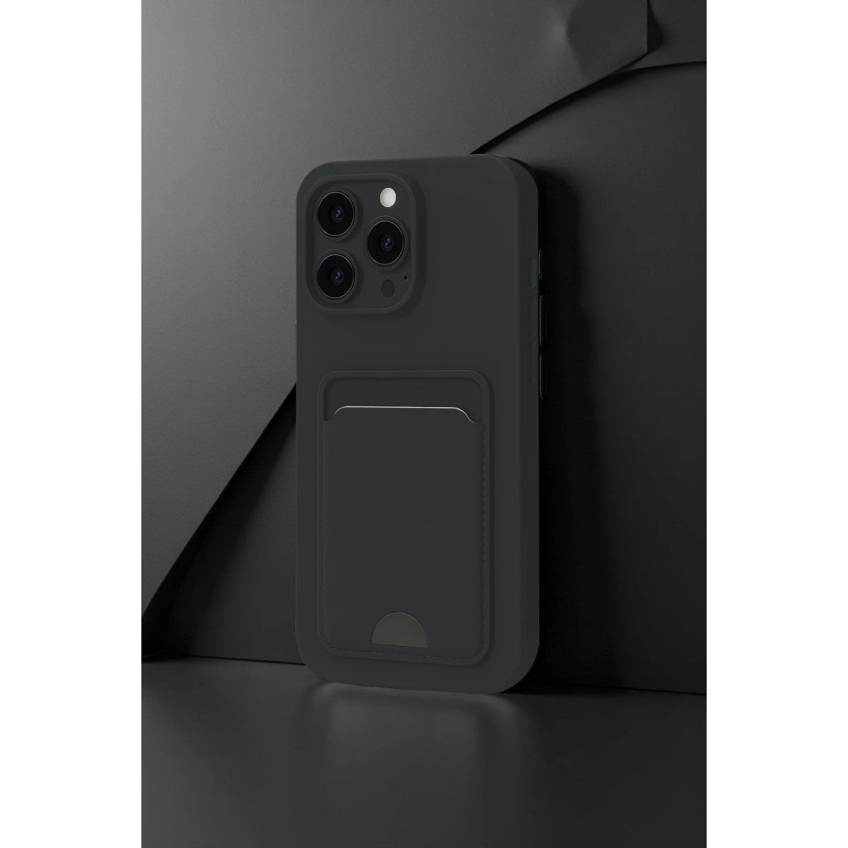 iPhone 16 Pro Kılıf Kelvin Kartvizitli Silikon - Lila