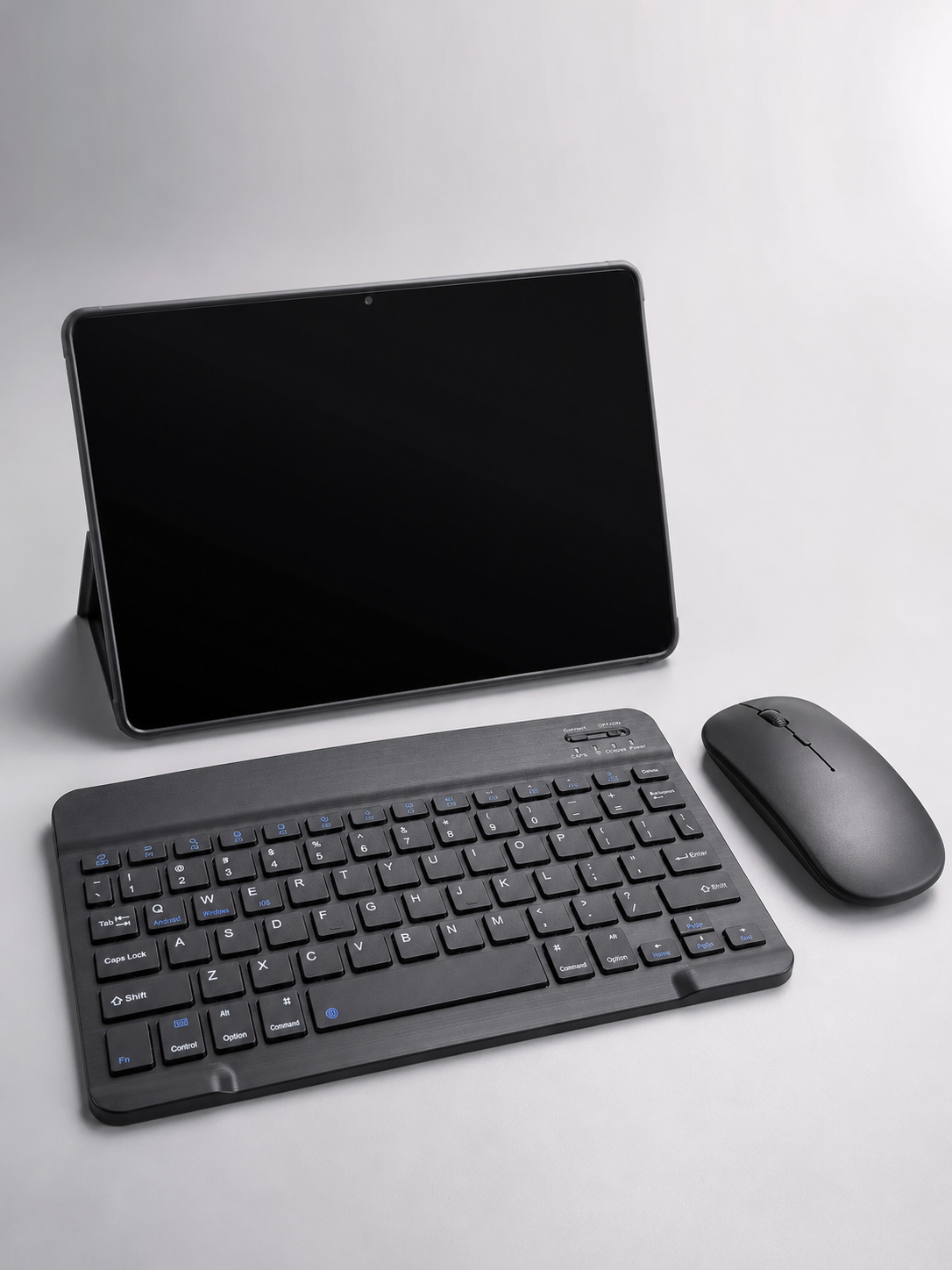 SIM Kartlı Android Tablet Bluetooth Klavye Kablosuz Mouse Geniş Ekran ve Taşınabilir Kullanım Seti