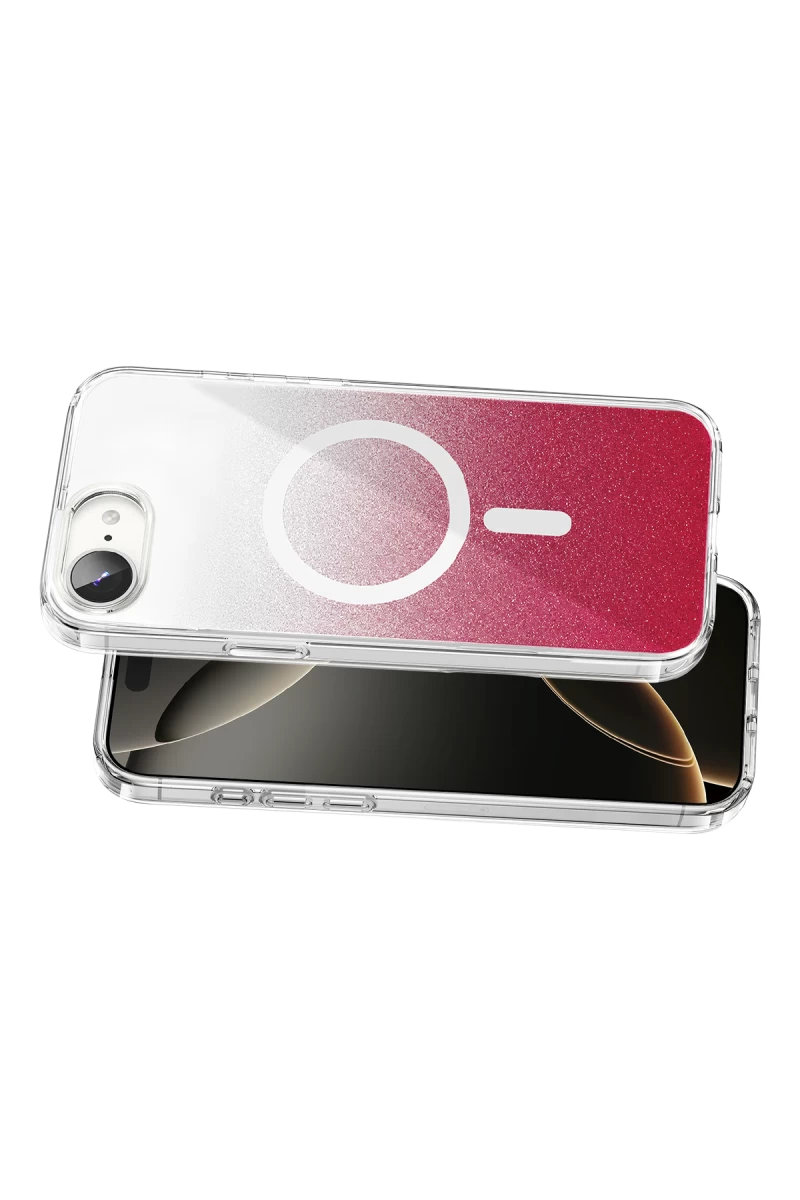 Onegif iPhone 17E Sora Simli Magsafe Kapak - Kırmızı