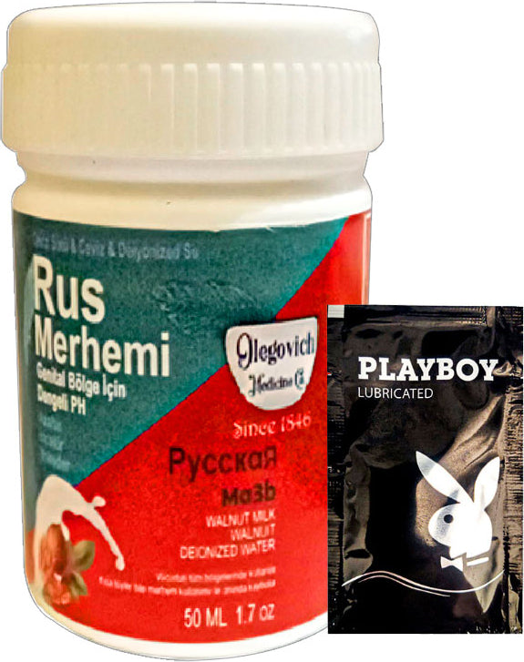 Playboy Valnut Milk & Walnut Rus Merhemi 50 ml Kadın Özel Bölge Tüy Dökücü Krem + 1 Armağan Jel