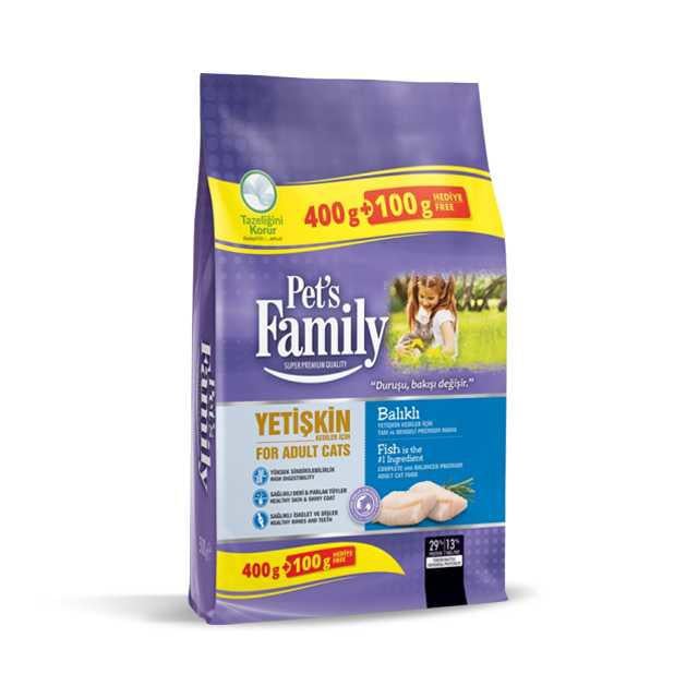 Yetişkin Kedi Maması Balıklı 400+100gr 1 Adet
