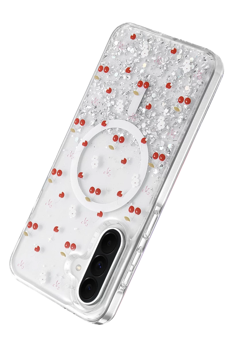 Onegif Galaxy A57 5G Misk Simli Magsafe Kapak - Desen 5