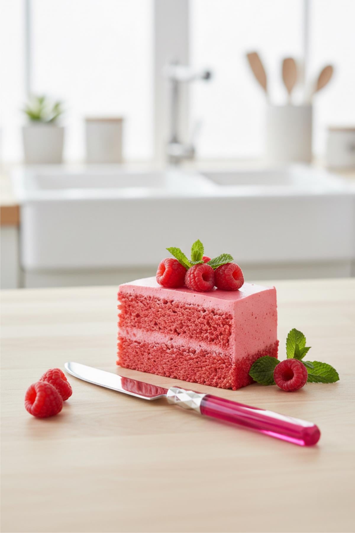 6?lı Paslanmaz Çelik Pembe Tatlı Bıçağı Seti