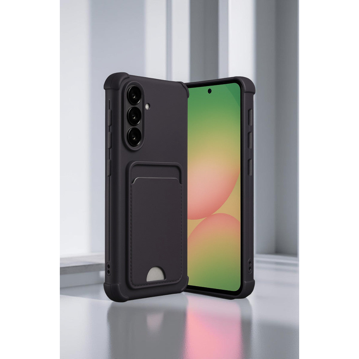 Galaxy A56 Kılıf Kelvin Kartvizitli Silikon - Lacivert