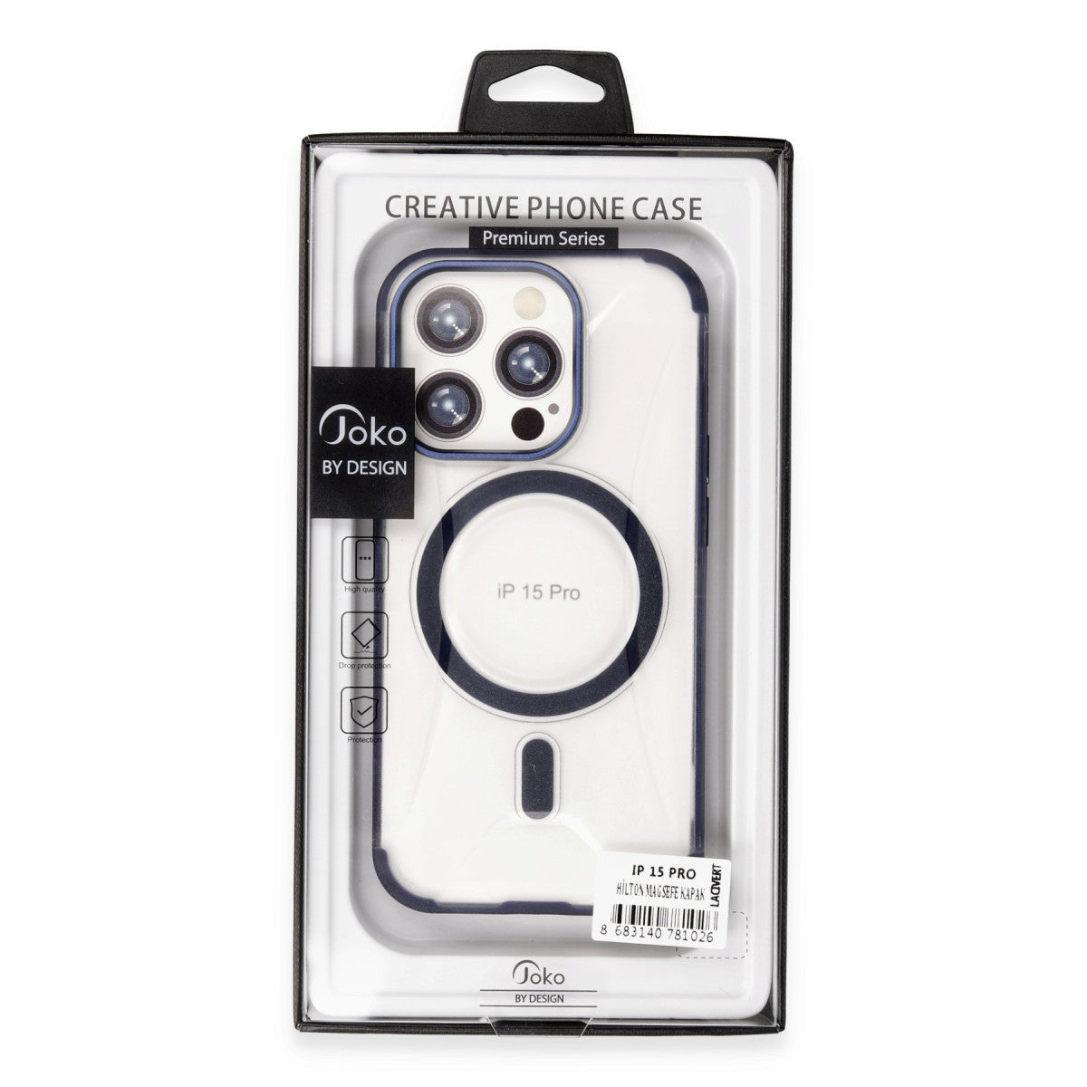 iPhone 15 Pro Hilton Magsafe Kapak - Siyah