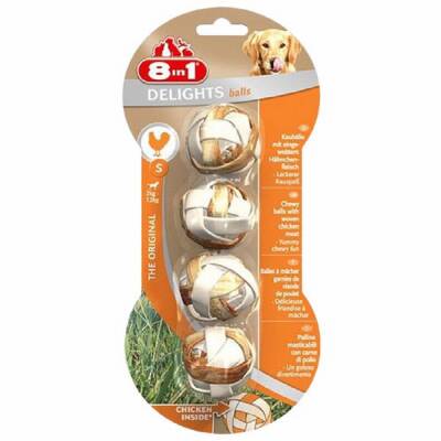 Delights Bones Tavuklu Örme Top Kemik Köpek Ödülü Small 36 Gr