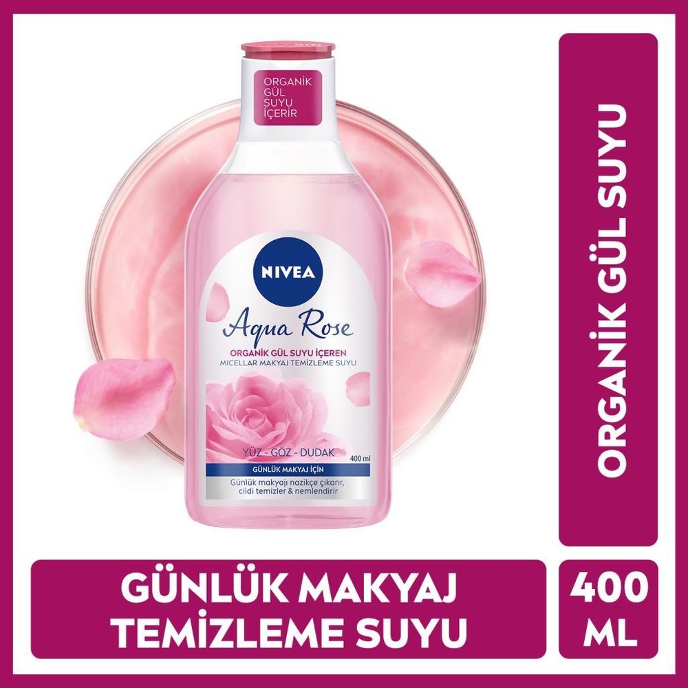 Micellar Makyaj Temizleme Suyu, Organik Gül Suyu ile Zenginleştirilmiş