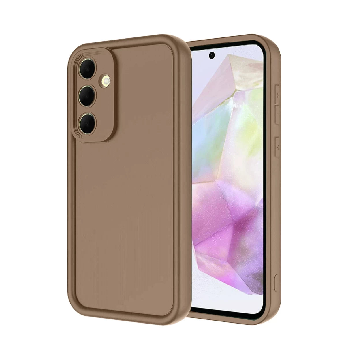 Galaxy A56 Kılıf Viera Silikon - Kahverengi
