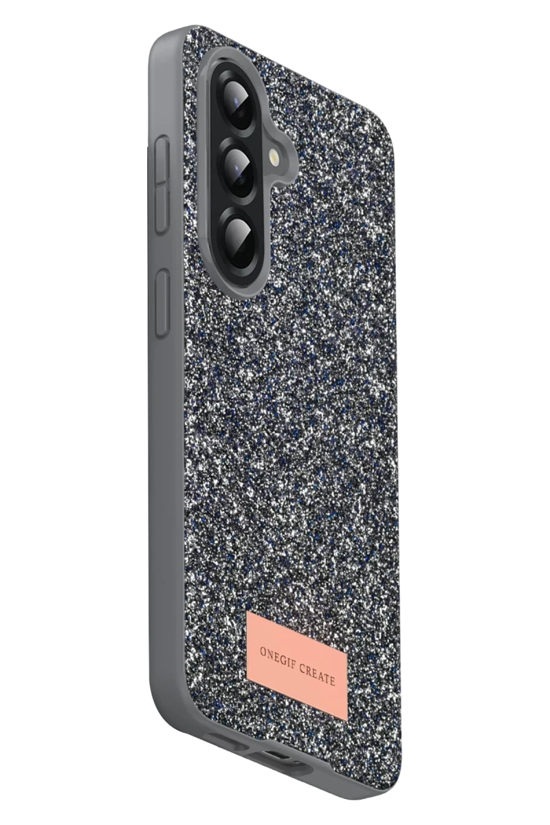 Onegif Galaxy A17 5G Bright Simli Kapak - Gümüş